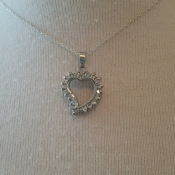 Sterling Silver Heart Necklace - Picture 2 of 7